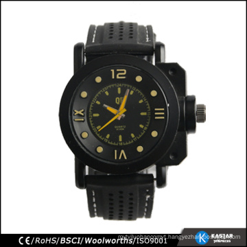 multi-function men watch wholesale cheap price black silicone watch strap